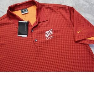 Nike CPCU Central Piedmont Community College Golf‎ Polo Shirt L NWT Charlotte NC